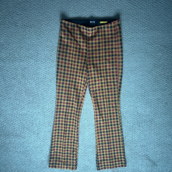 Anthropologie checkered kick flare pants - Picture 4 of 4